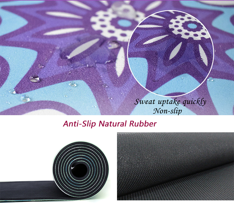 rubber suede Yoga Mats